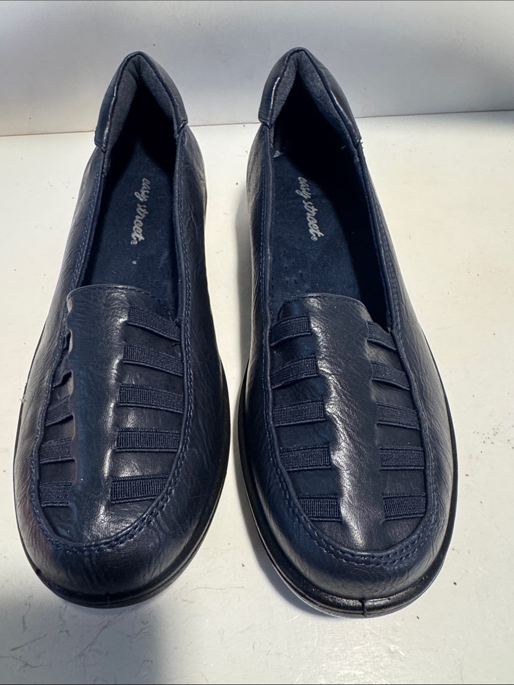 Women's Navy Slip-On Loafers